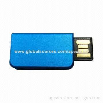Mini USB Flash Drive with 512MB to 16GB Memory Capacity Range and 10 Years Data Retention